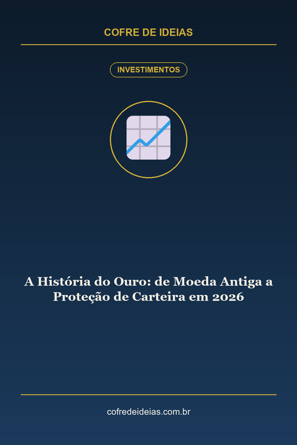 A História do Ouro: de Moeda Antiga a Proteção de Carteira em 2026 - Pin Pinterest Cofre de Ideias